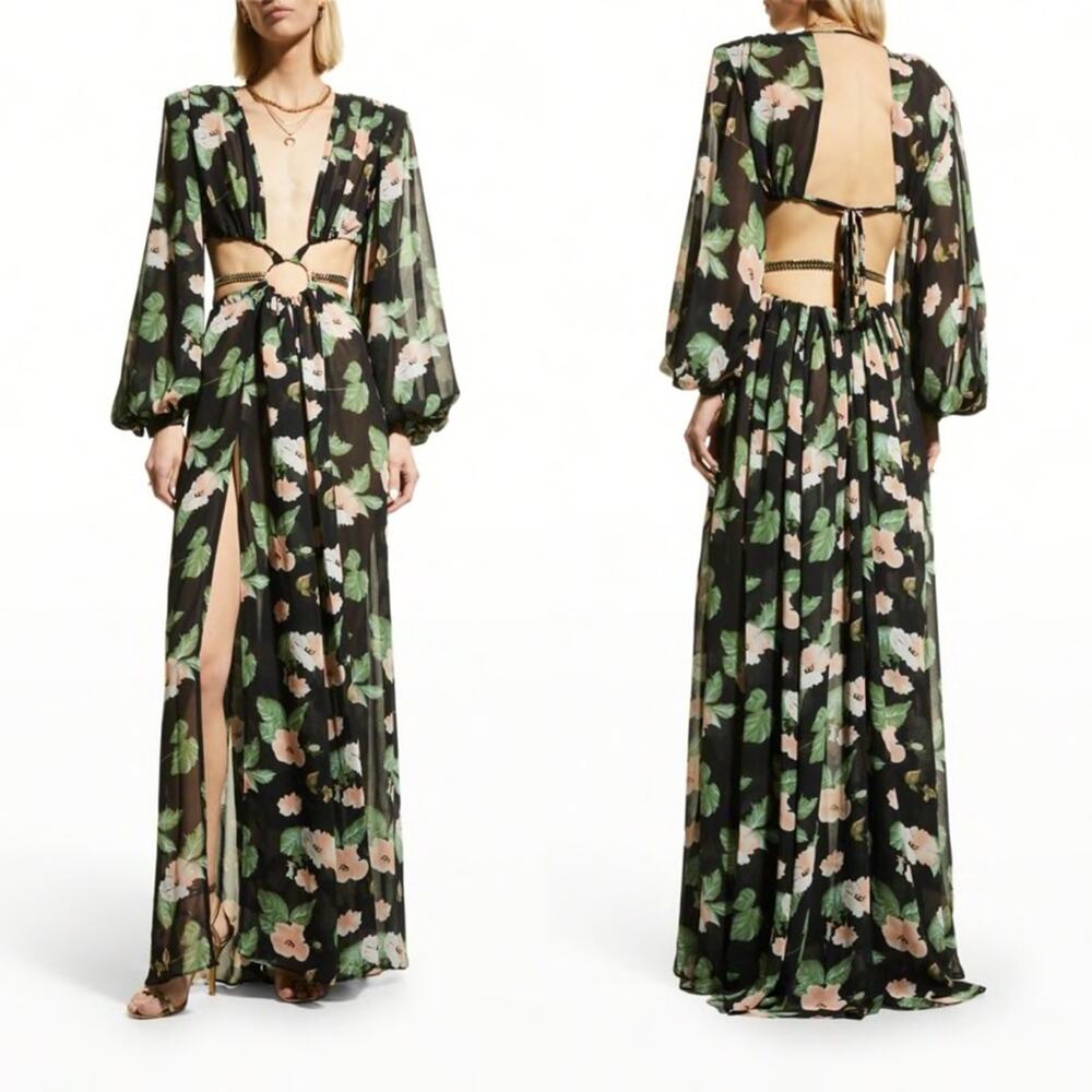Bronx and Banco Flavia silk blend maxi gown - Picture 12 of 13